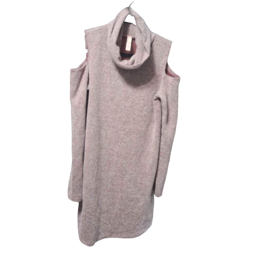 My Story Sweater Dress  Cold Shoulder SZ Med